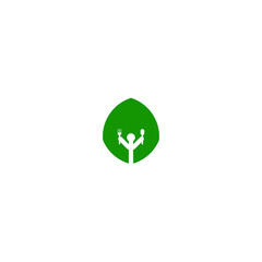 Eco Food Logo Vector Illustration Design.