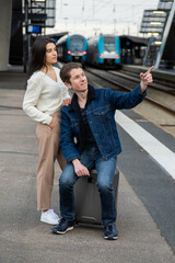 départ en vacances par le train