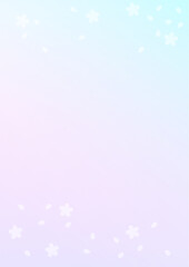 桜が舞う背景素材　グラデーション