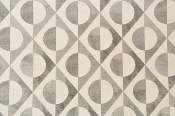 grey and white, abstract pattern background, with circles and lines, top view