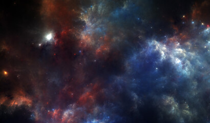Fototapeta na wymiar Fictional Nebula 3 - 13020 x 7617