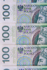Banknot stuzłotowy polski - obrazy, fototapety, plakaty