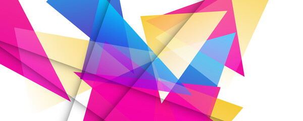 Fototapeta premium Abstract colorful background with triangle. Decorative planes 
