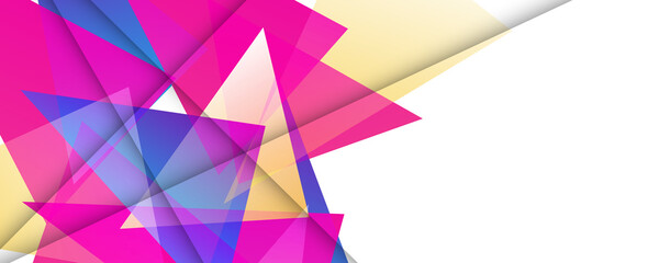 Abstract colorful background with triangle. Decorative planes 