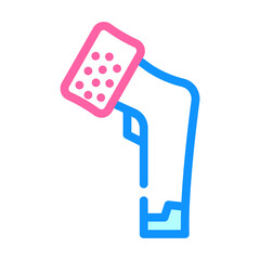 electronic callus remover color icon vector illustration