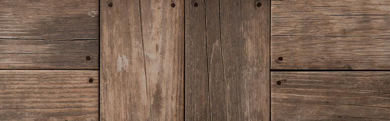 natural wood, grey textured surface background, top view, banner