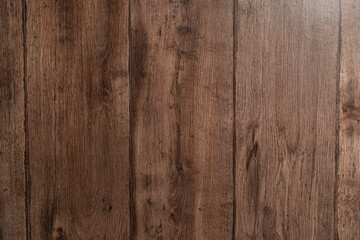 dark brown, natural wooden surface textured background, top view