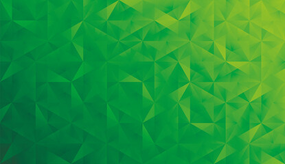 Abstract vector background. Multicolor geometric background in green. Polygonal crystal structure, 3d
