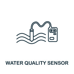 Water Quality Sensor icon. Simple element from sensors icons collection. Creative Water Quality Sensor icon ui, ux, apps, software and infographics