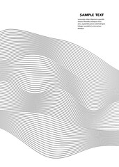 Wave of the many colored lines. Abstract wavy stripes on a white background isolated. Creative line art. Vector illustration EPS 10. Design elements created using the Blend Tool. Curved smooth tape