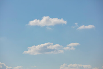 white clouds and blue sky 