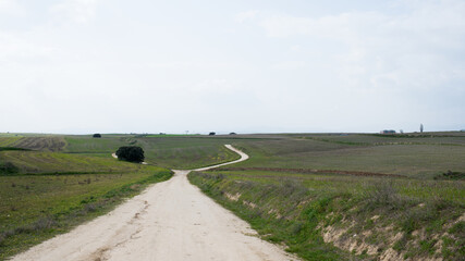 Peaceful rural landscape near Madrid, Spain