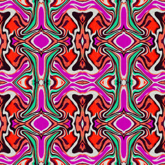 stylized ethnic pattern.