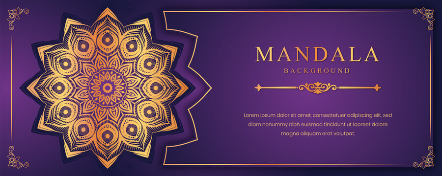 Luxury mandala background with golden arabesque pattern Arabic Islamic east style. decorative mandala for print, poster, cover, brochure, flyer, banner, wedding card.
