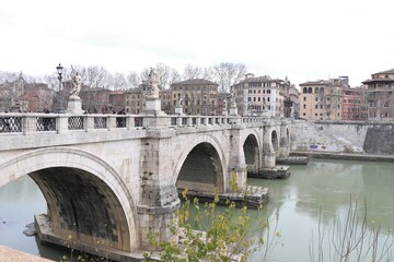 The Angel Bridge in Rome