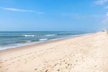 Fototapeta na wymiar Beautiful beach with spanish chiringuito