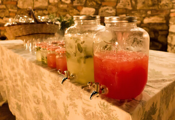 Cocktail bar at wedding