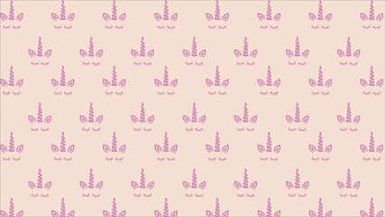 Pink unicorn seamless pattern