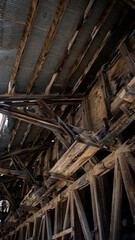 Obraz premium Old Wooden Scaffolding, Colorado 