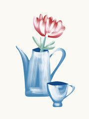 Still Life with Coffee Pot and Cup.