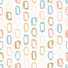 Hand drawn modern doodle seamless pattern. Pastel grunge background