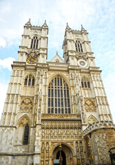 Fototapeta na wymiar Westminster Abbey in London, England, UK. UNESCO World Heritage Site since 1987