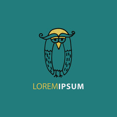 Logo design owl bird