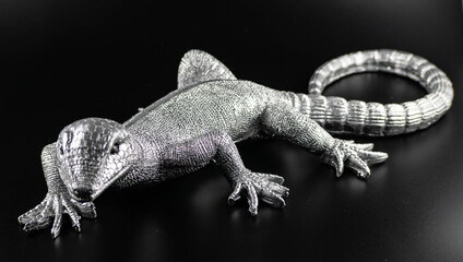 Eidechse aus Silber