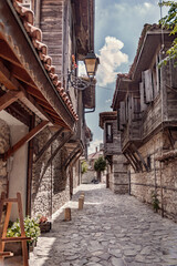 Old Nesebar houses in Bulgaria