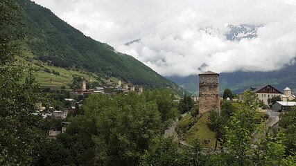 Mestia is a city in Georgia, located in the Samegrelo-Zemo Svaneti region, located at the foot of Mount Ushba. Characteristic of the area and the city are the dozens of watchtowers.