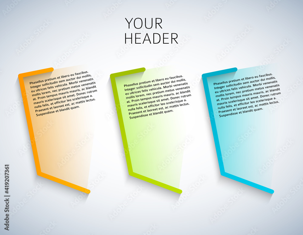 Wall mural design elements loop style background business presentation template. vector illustration eps 10 for