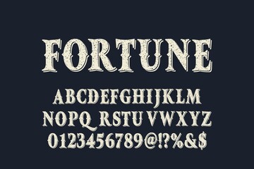 classic lettering, alphabet font, blue and white style background,  typeface vector design