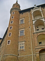 Italy, Marche, Urbino, the Ducal Palace. 