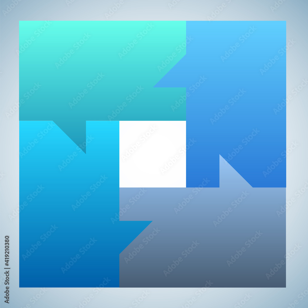 Poster design elements puzzle style background business presentation template. vector illustration eps 10 f