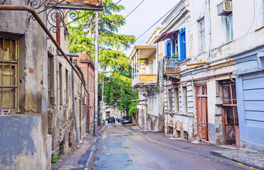Abandoned houses in Tbilisi, Georgia