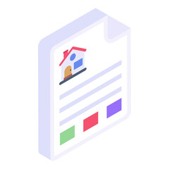 
Montage agreement in isometric icon 

