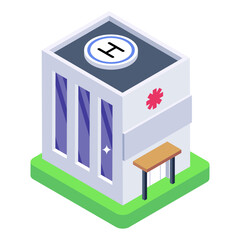 
House in isometric editable icon

