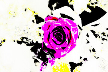 Fototapeta na wymiar Floral backgrounds of colours and textures