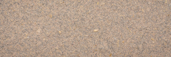 background and texture of brown cotton paper with flax straw, panoramic web banner