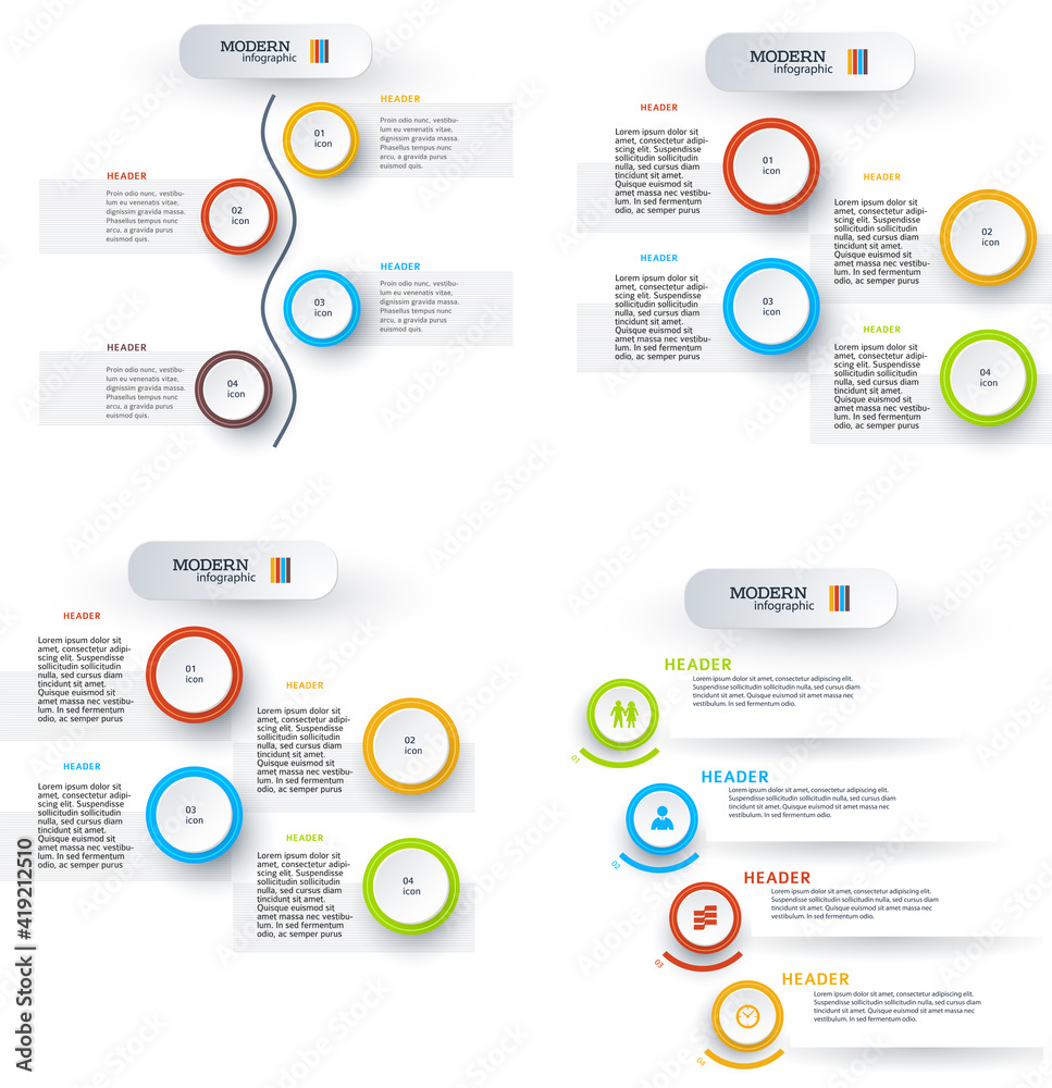 Poster design elements infographic style background business presentation template. vector illustration eps