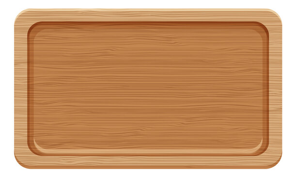 A wooden cutting board isolated