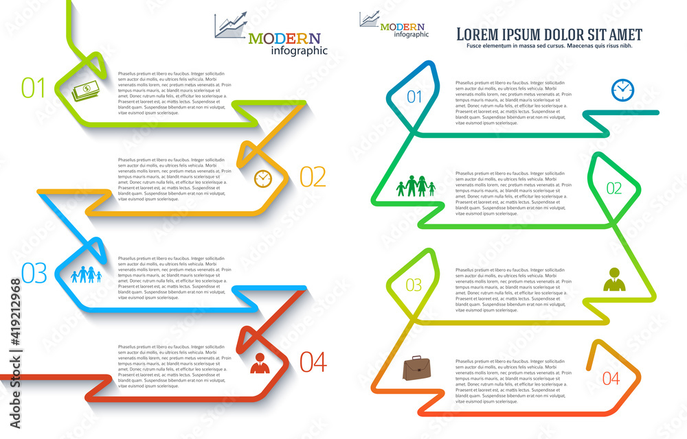 Poster design elements infographic style background business presentation template. vector illustration eps