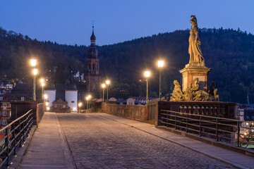 Old Bridge in Heidelberg at night