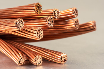 Copper wire electrical conductor used in power generation transmission and distribution