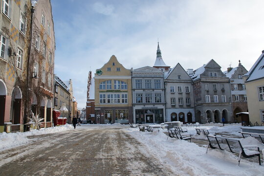 Olsztyn. Zima. Stare Miasto. Polska - Mazury - Warmia.