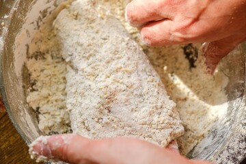 Fish seafood healthy food cooking. Product cuisine.