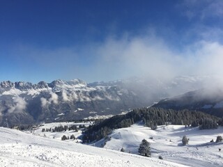 ski resort in the mountains