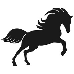 horse silhouette vector