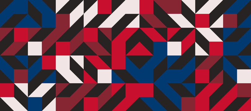 Colorful Geometric Vector Pattern Design