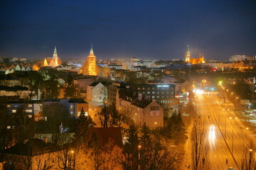 Olsztyn. Panorama miasta. Polaka - Mazury - Warmia.